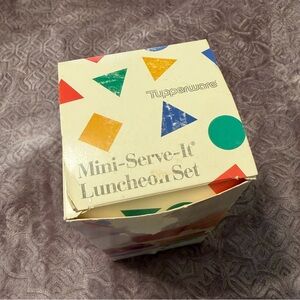Vintage Tupperware Mini-Serve-It Luncheon TupperKids Set